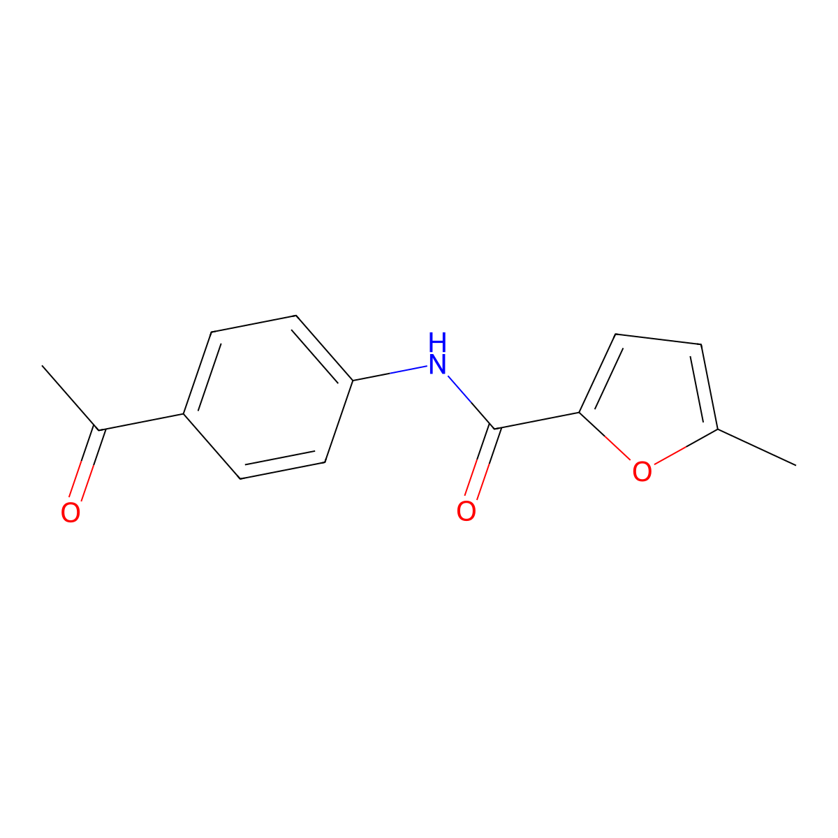N-(4-acetylphenyl)-5-methyl-2-furamide molecular structure, CAS 549540-47-8