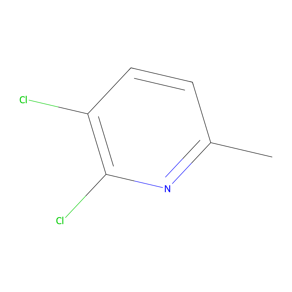 2,3-Dichloro-6-methylpyridine molecular structure, CAS 54957-86-7