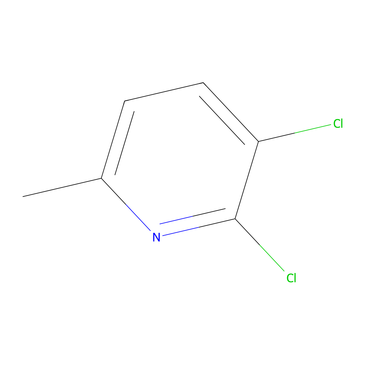 2,3-Dichloro-6-methylpyridine molecular structure, CAS 54957-86-7