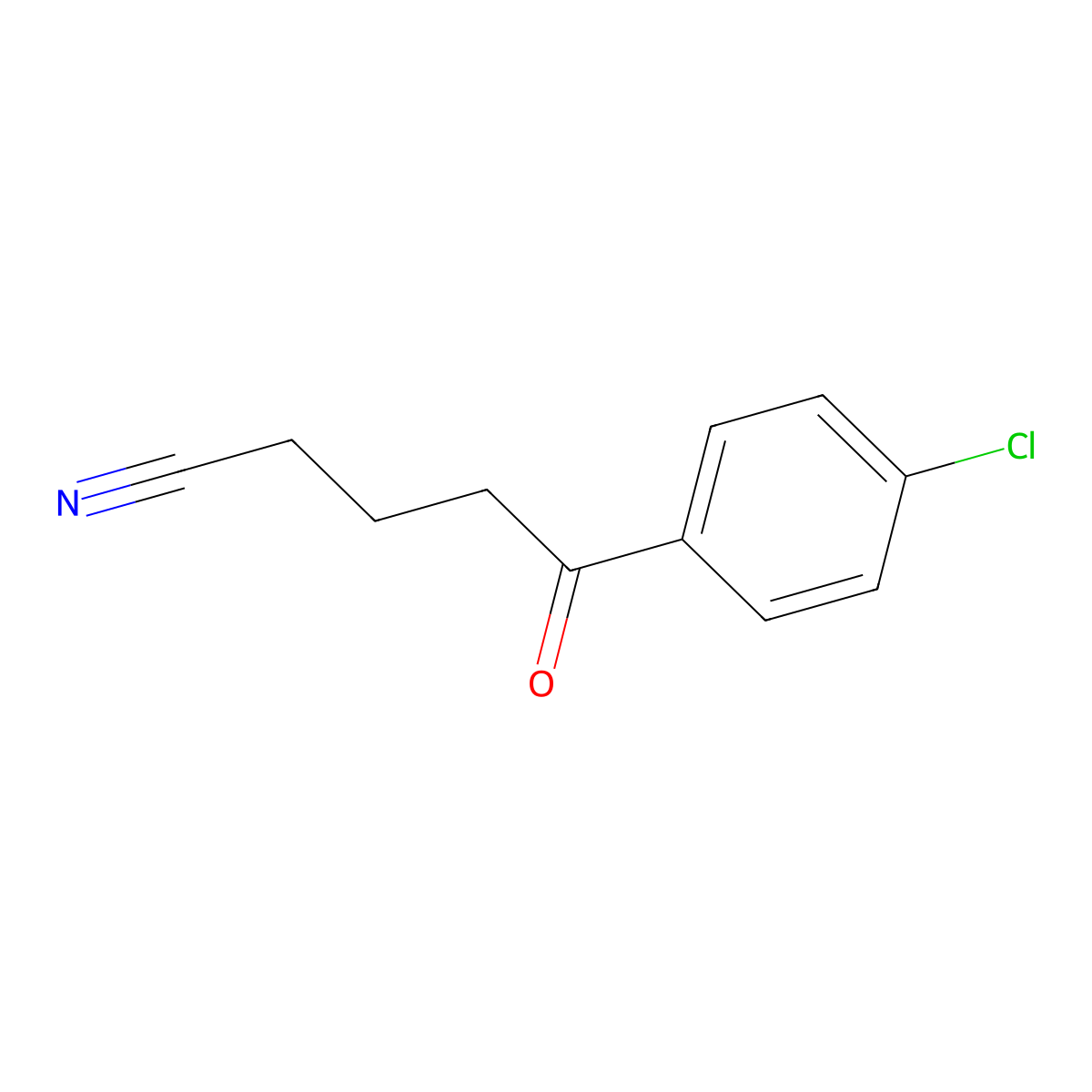 5-(4-Chlorophenyl)-5-oxopentanenitrile molecular structure, CAS 54959-85-2