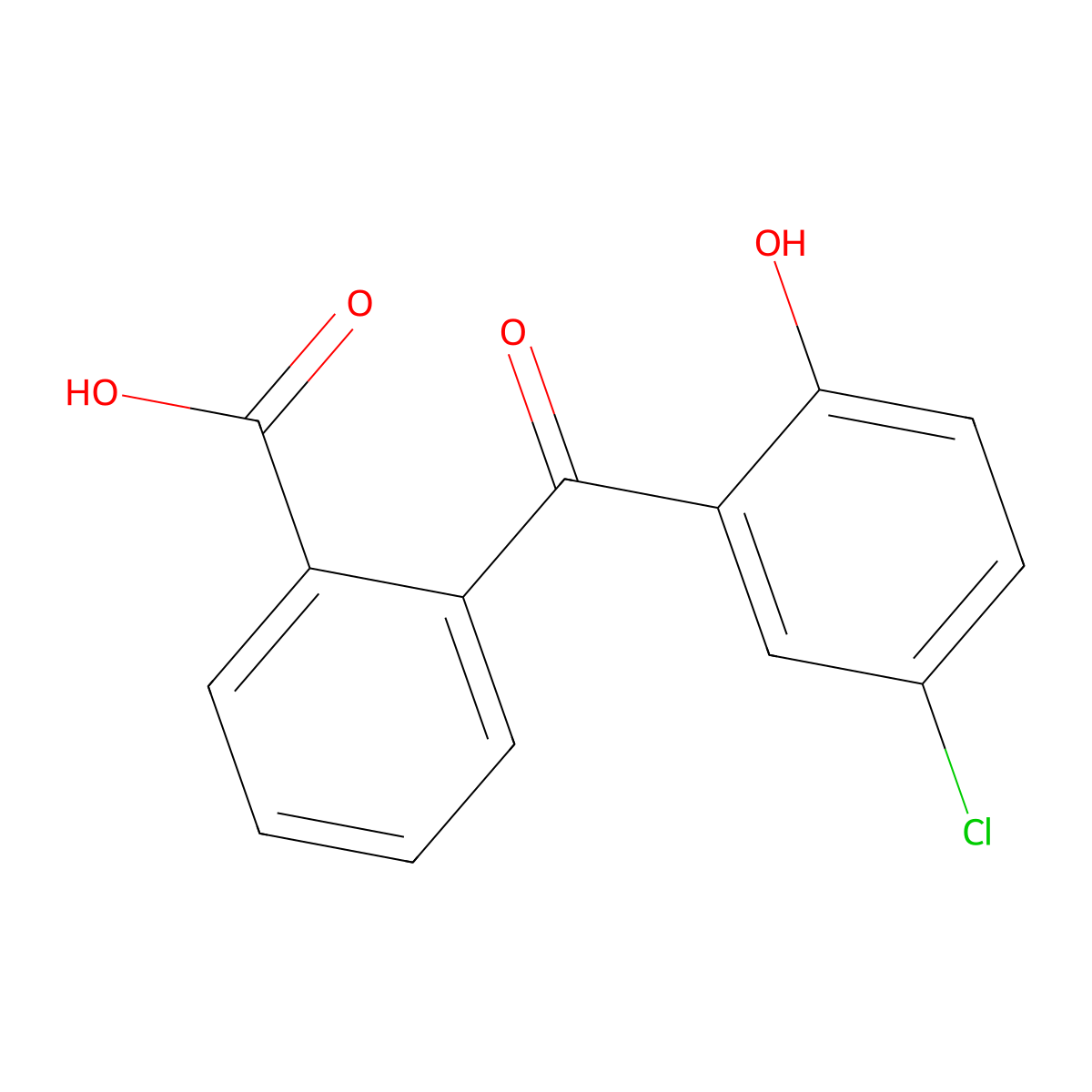 2-(5-Chloro-2-hydroxybenzoyl)benzoic acid molecular structure, CAS 54961-06-7