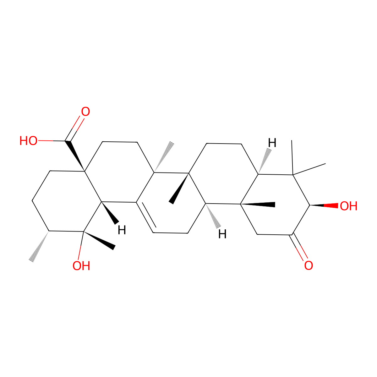 2-Oxopomolic Acid molecular structure, CAS 54963-52-9