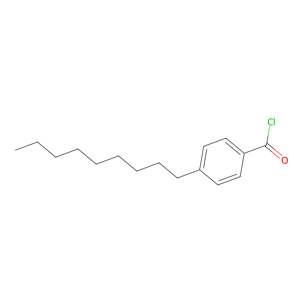4-nonylbenzoyl Chloride molecular structure, CAS 54963-70-1