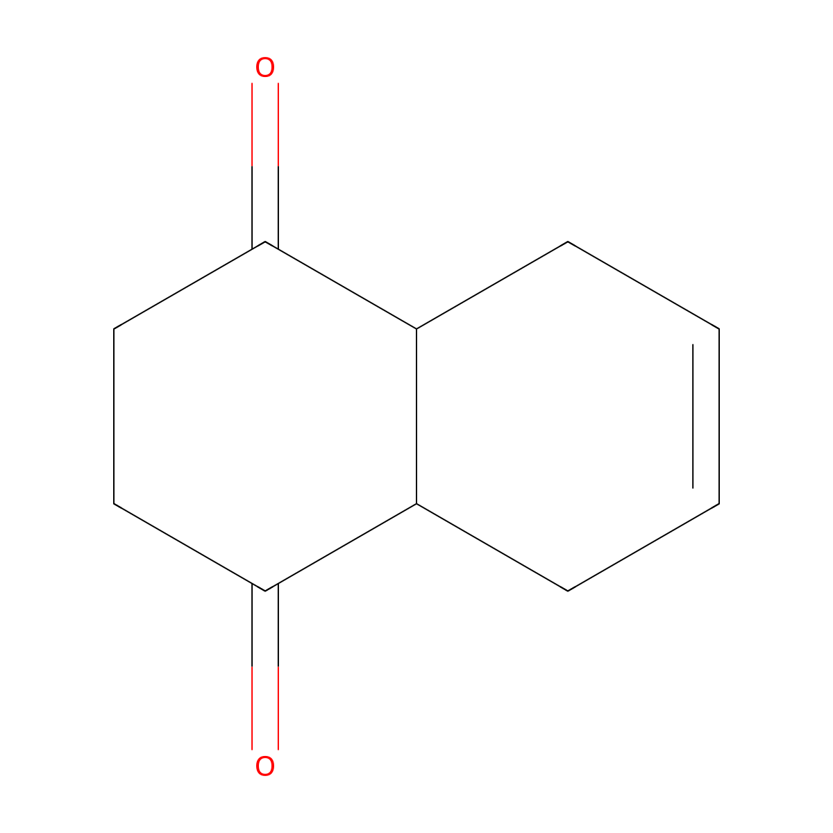2,3,4A,5,8,8A-Hexahydro-(1,4)naphthoquinone molecular structure, CAS 54963-84-7