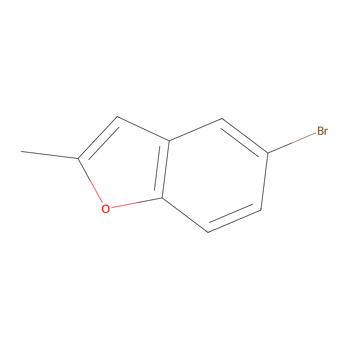 5-Bromo-2-methyl-1-benzofuran molecular structure, CAS 54965-04-7