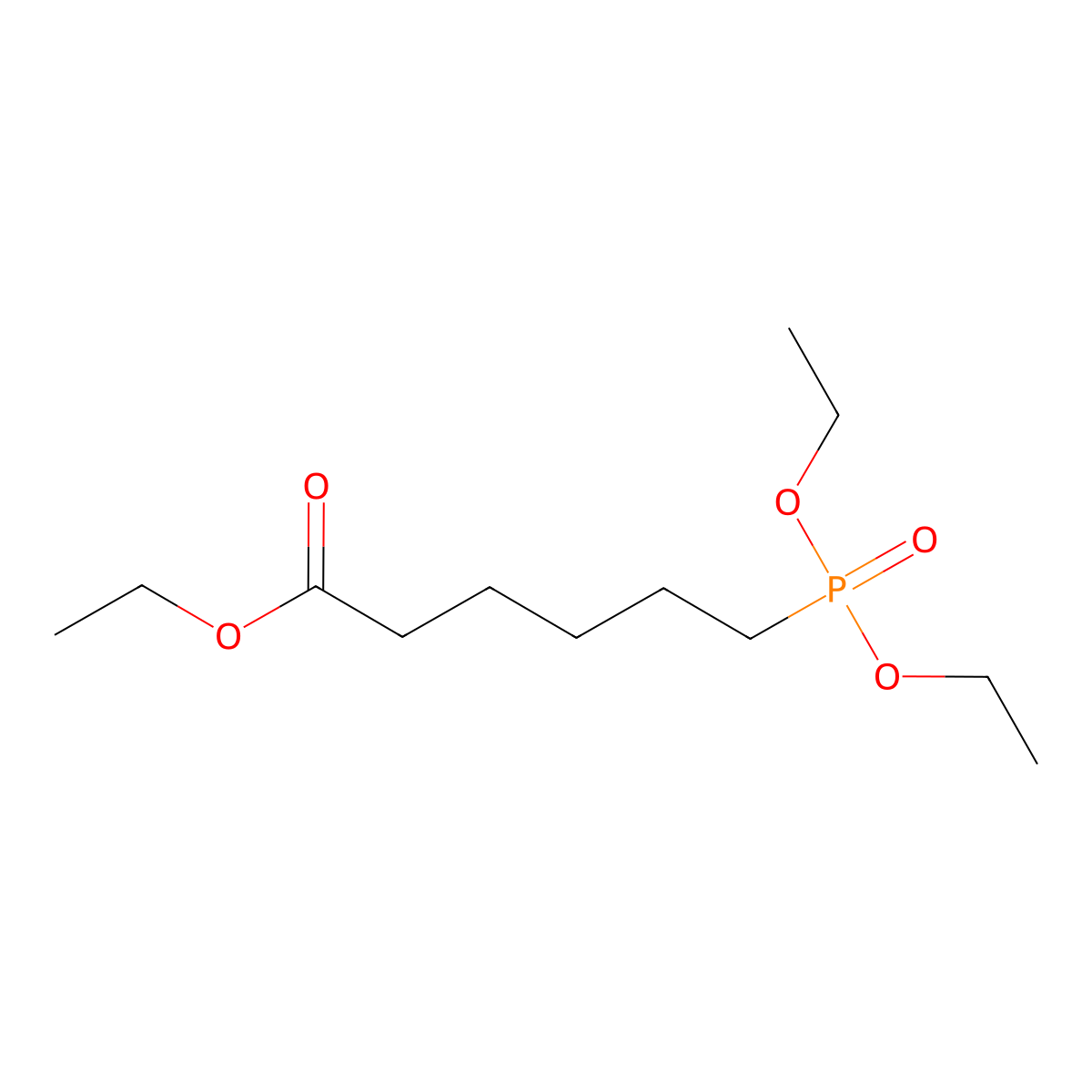 Ethyl 6-(diethylphosphono)hexanoate molecular structure, CAS 54965-29-6