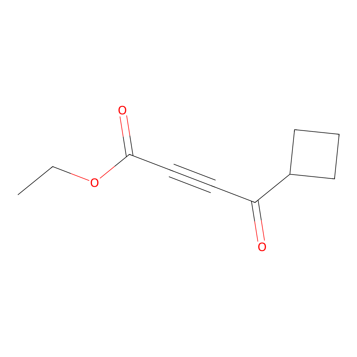 Ethyl 4-cyclobutyl-4-oxo-2-butanoate molecular structure, CAS 54966-51-7