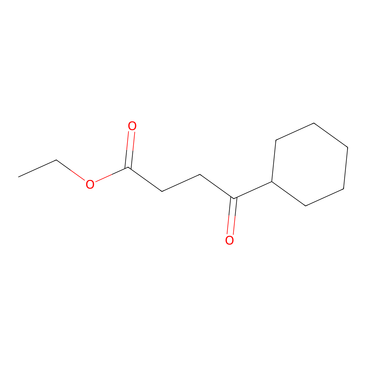 Ethyl 4-cyclohexyl-4-oxobutanoate molecular structure, CAS 54966-52-8