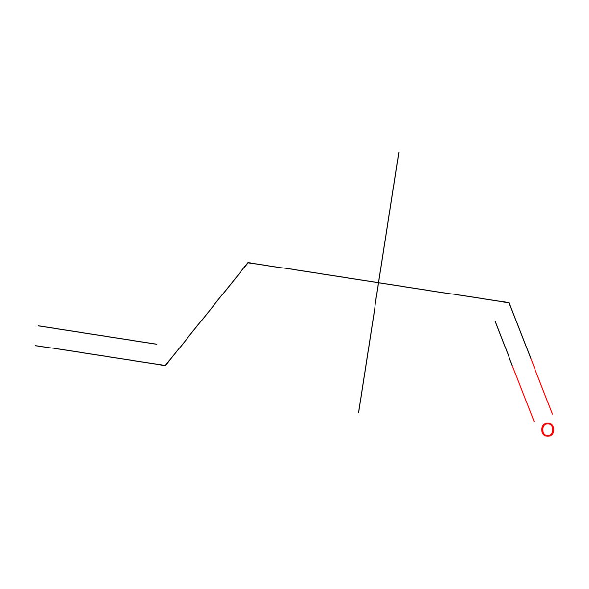 2,2-Dimethylpent-4-enal molecular structure, CAS 5497-67-6