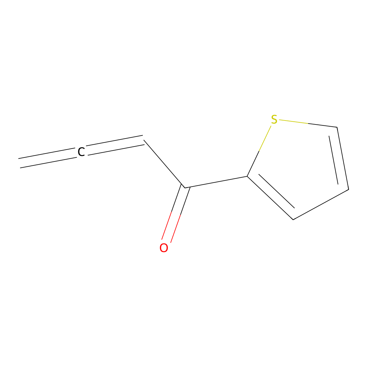 1-(2-Thienyl)-2,3-butadien-1-one molecular structure, CAS 54971-76-5