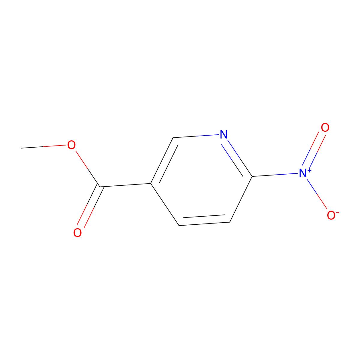 Methyl 6-nitronicotinate molecular structure, CAS 54973-78-3