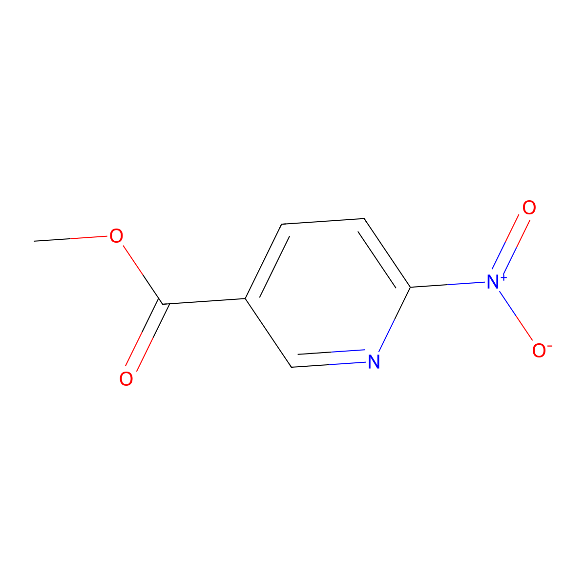 Methyl 6-nitronicotinate molecular structure, CAS 54973-78-3