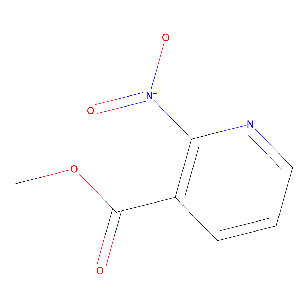 Methyl 2-nitronicotinate molecular structure, CAS 54973-79-4