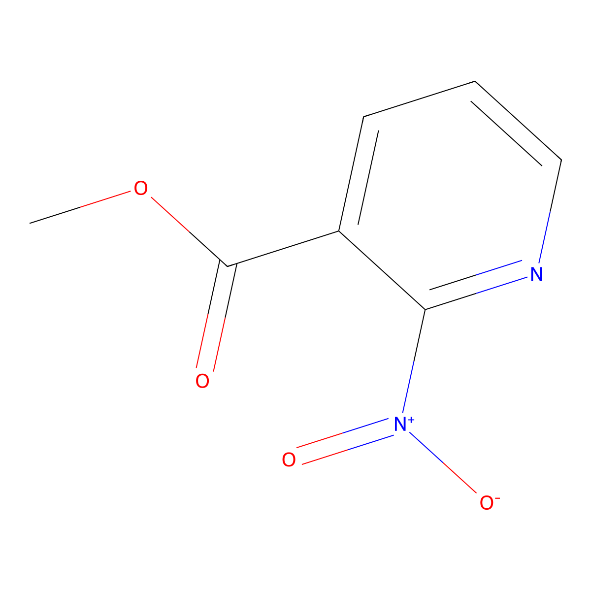 Methyl 2-nitronicotinate molecular structure, CAS 54973-79-4