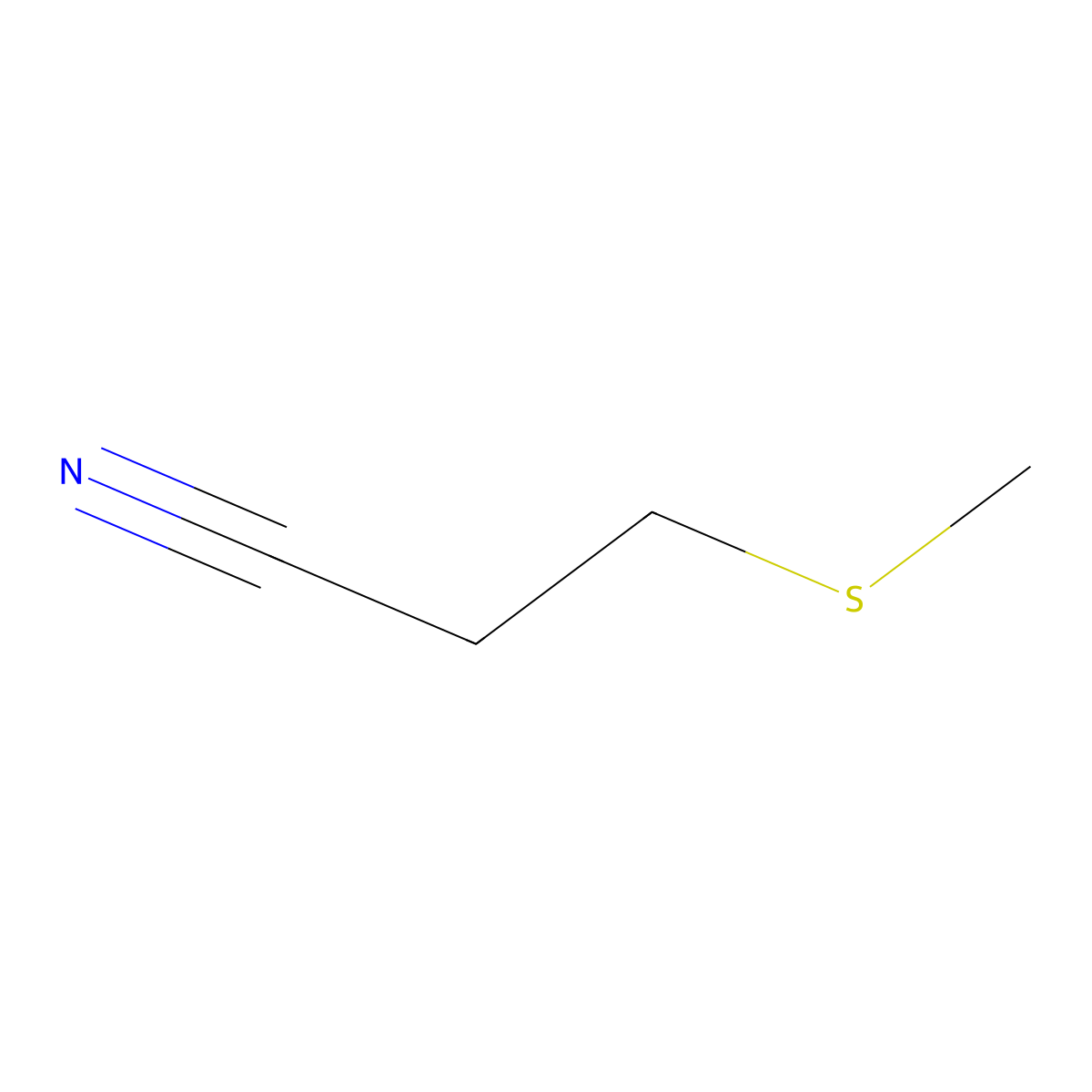 3-(Methylsulfanyl)propanenitrile molecular structure, CAS 54974-63-9
