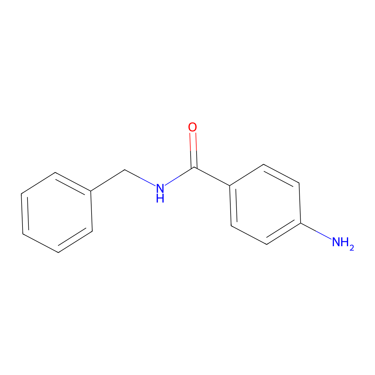 4-amino-N-benzylbenzamide molecular structure, CAS 54977-92-3