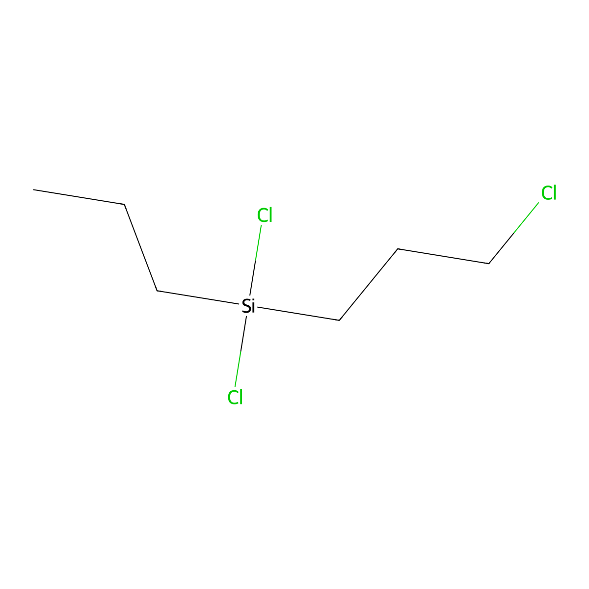 n-Propyl(3-chloropropyl)dichlorosilane molecular structure, CAS 54979-21-4