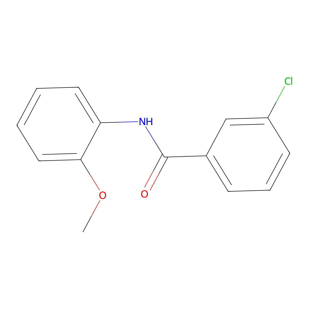 3-Chloro-2'-methoxybenzanilide molecular structure, CAS 54979-75-8