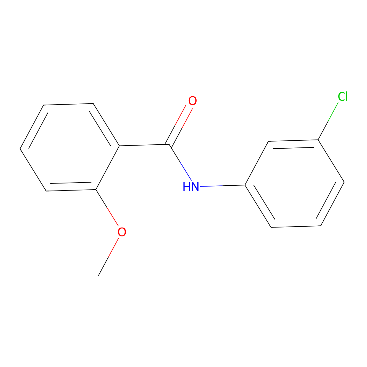 N-(3-Chlorophenyl)-2-methoxybenzamide molecular structure, CAS 54979-76-9