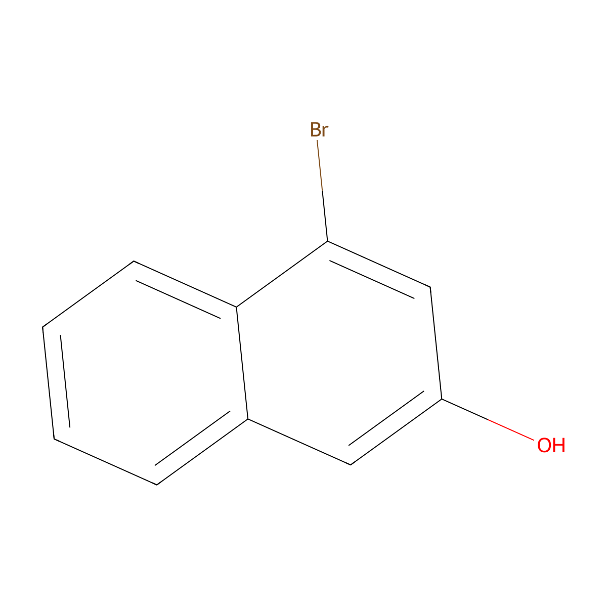 4-Bromo-2-naphthol molecular structure, CAS 5498-31-7