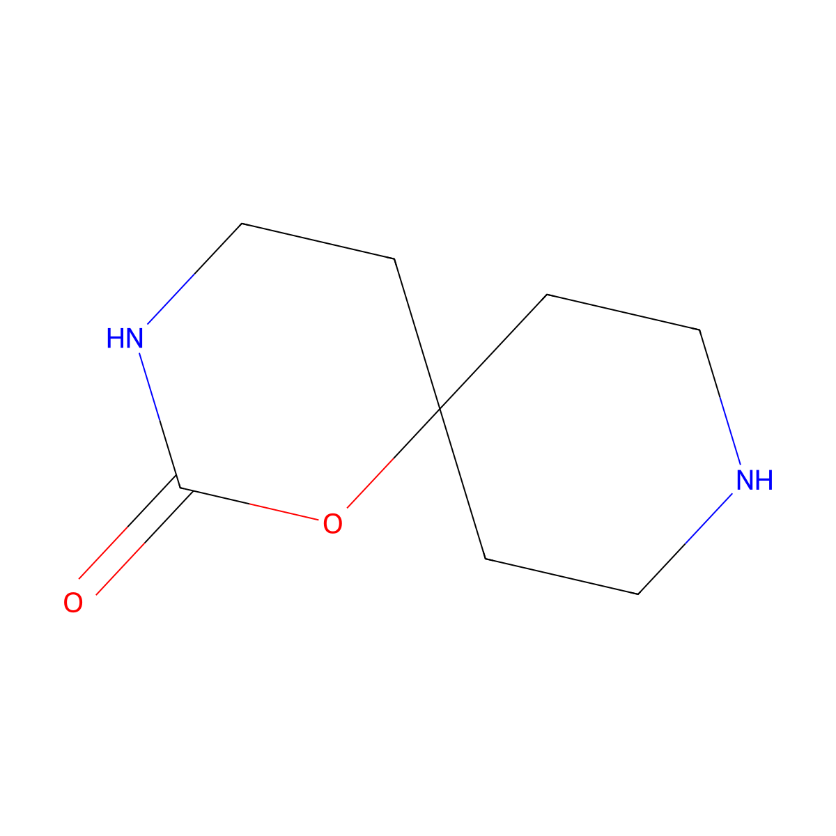 1-Oxa-3,9-diazaspiro[5.5]undecan-2-one molecular structure, CAS 54981-11-2