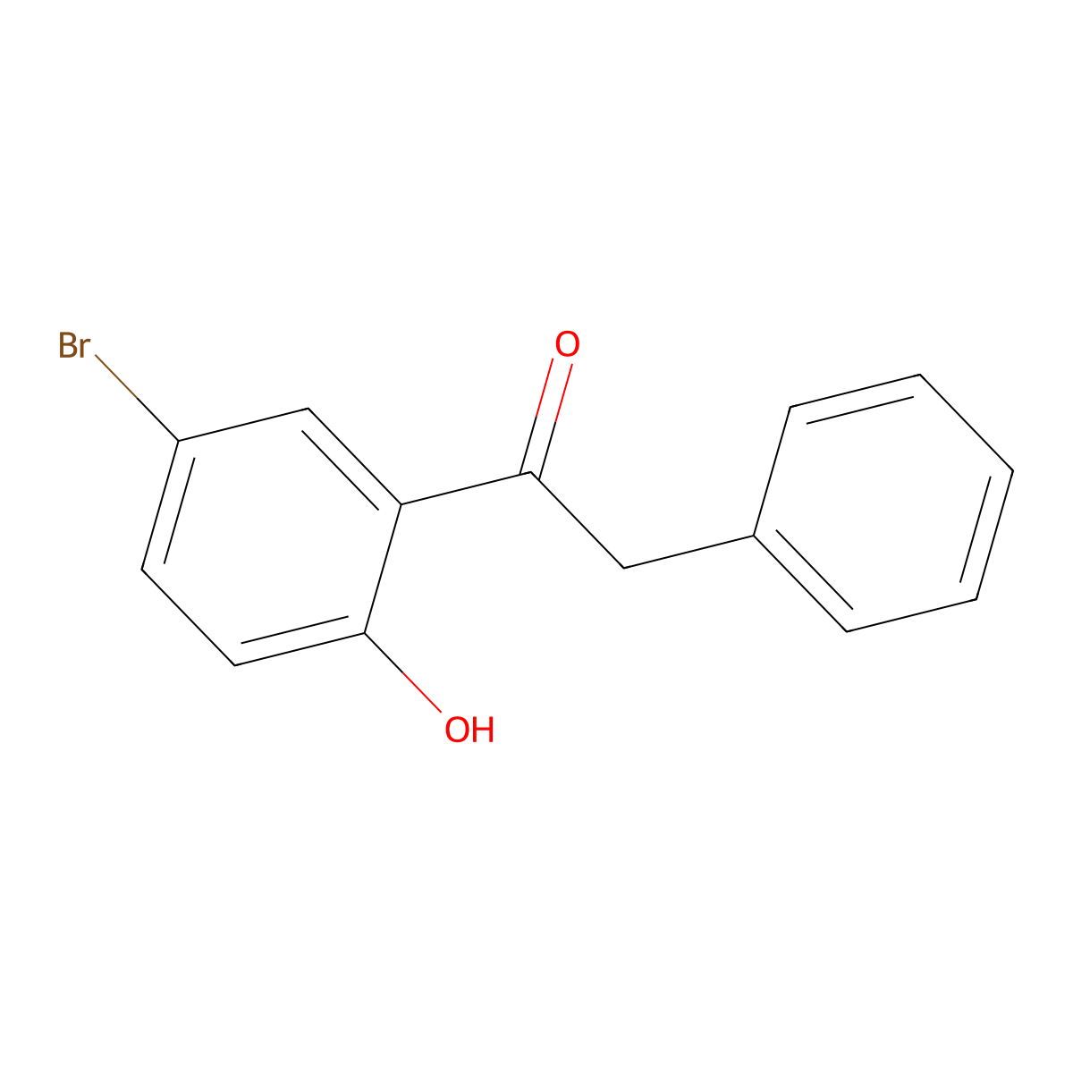 1-(5-Bromo-2-hydroxyphenyl)-2-phenylethanone molecular structure, CAS 54981-34-9