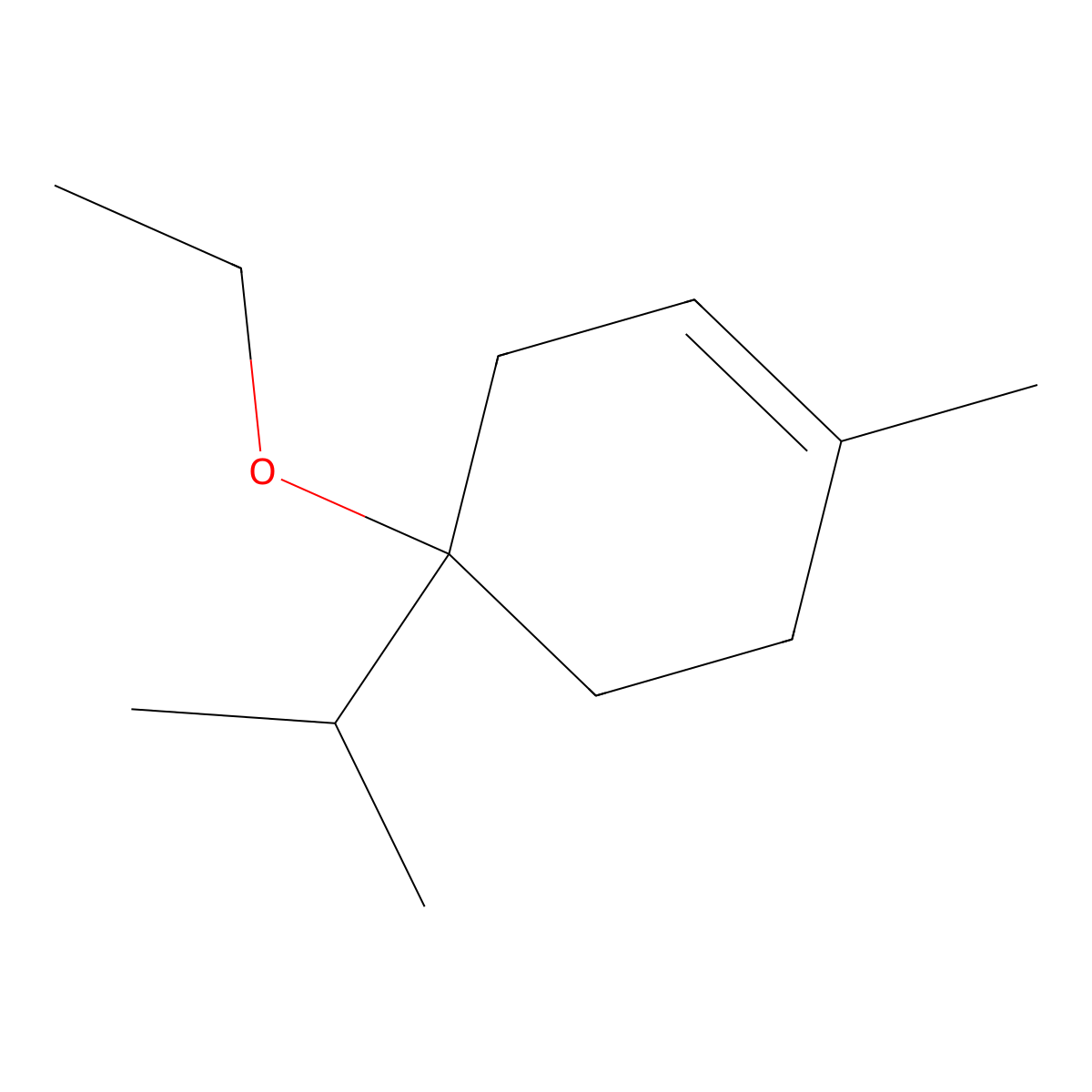 Cyclohexene, 4-ethoxy-1-methyl-4-(1-methylethyl)- molecular structure, CAS 54982-76-2