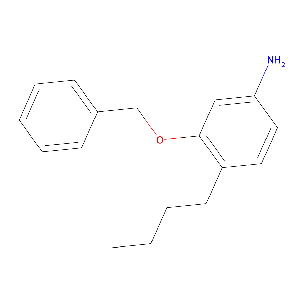 3-Benzyloxy-4-butylaniline molecular structure, CAS 54986-53-7