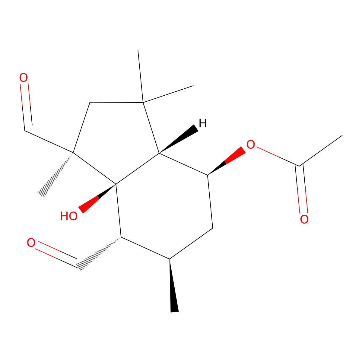 Botrydial molecular structure, CAS 54986-75-3