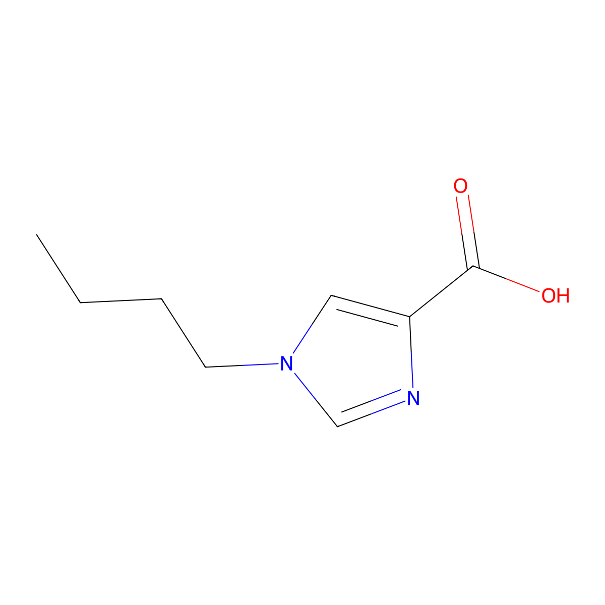 1-Butyl-1H-imidazole-4-carboxylic acid molecular structure, CAS 549888-33-7