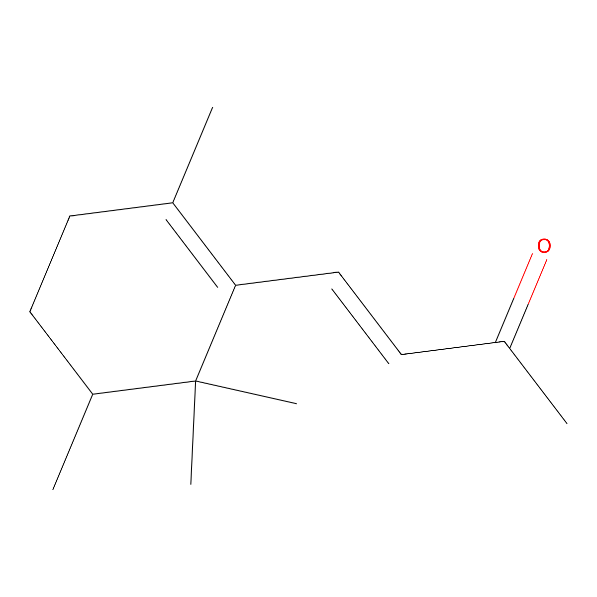 3-Buten-2-one, 4-[2,5,6,6-tetramethyl-1(or 2)-cyclohexen-1-yl]- molecular structure, CAS 54992-91-5