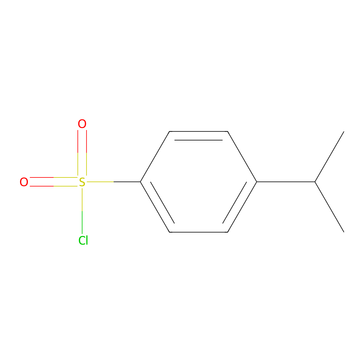4-(Propan-2-yl)benzene-1-sulfonyl chloride molecular structure, CAS 54997-90-9
