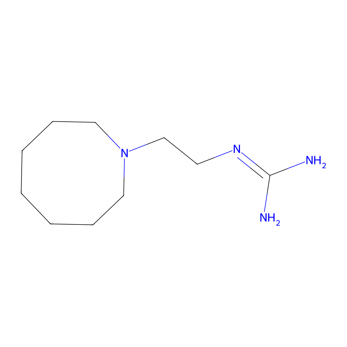 Guanethidine molecular structure, CAS 55-65-2