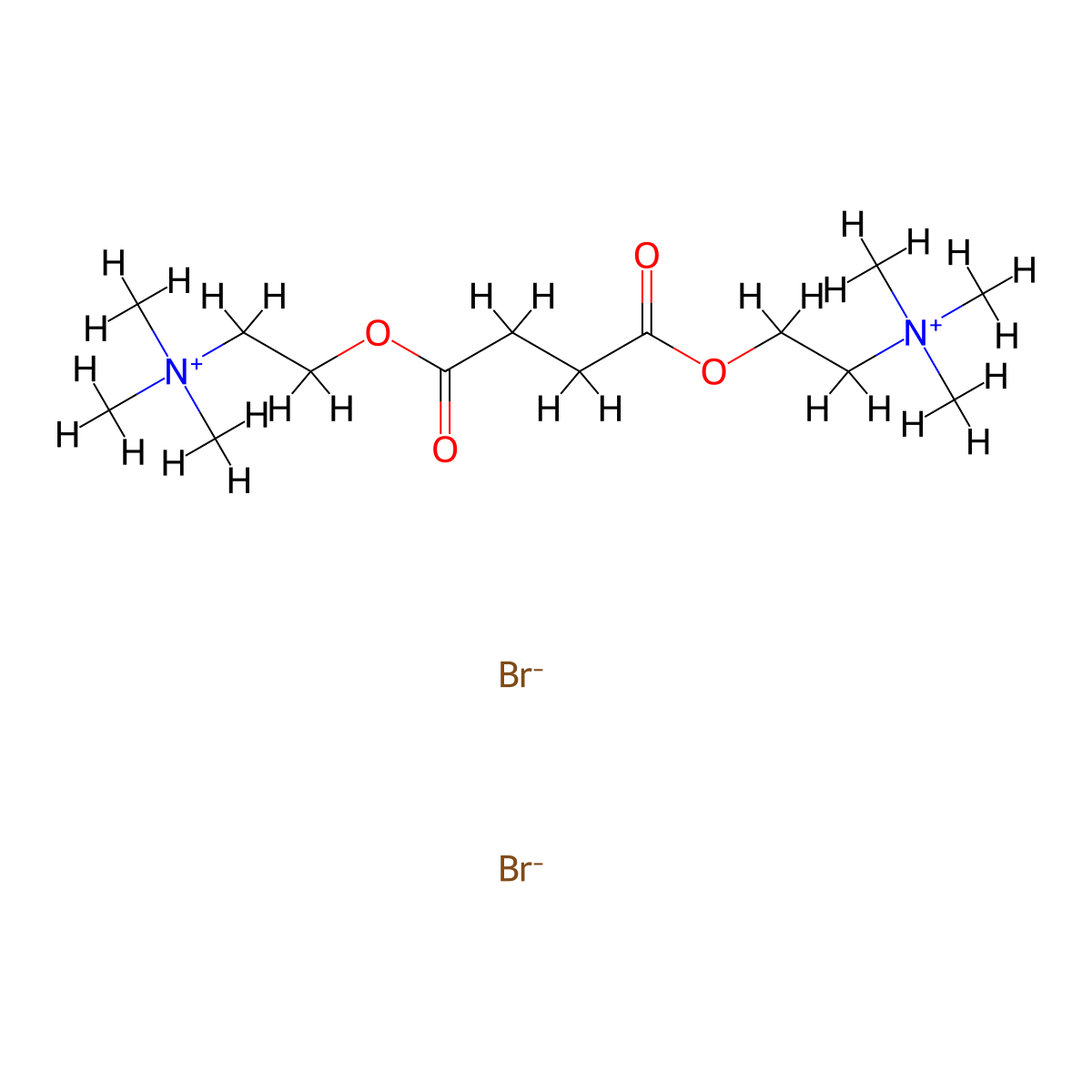 Succinylcholine Bromide molecular structure, CAS 55-94-7