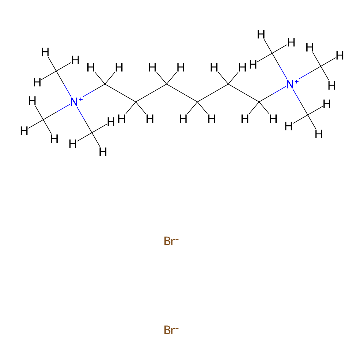 Hexamethonium Bromide molecular structure, CAS 55-97-0