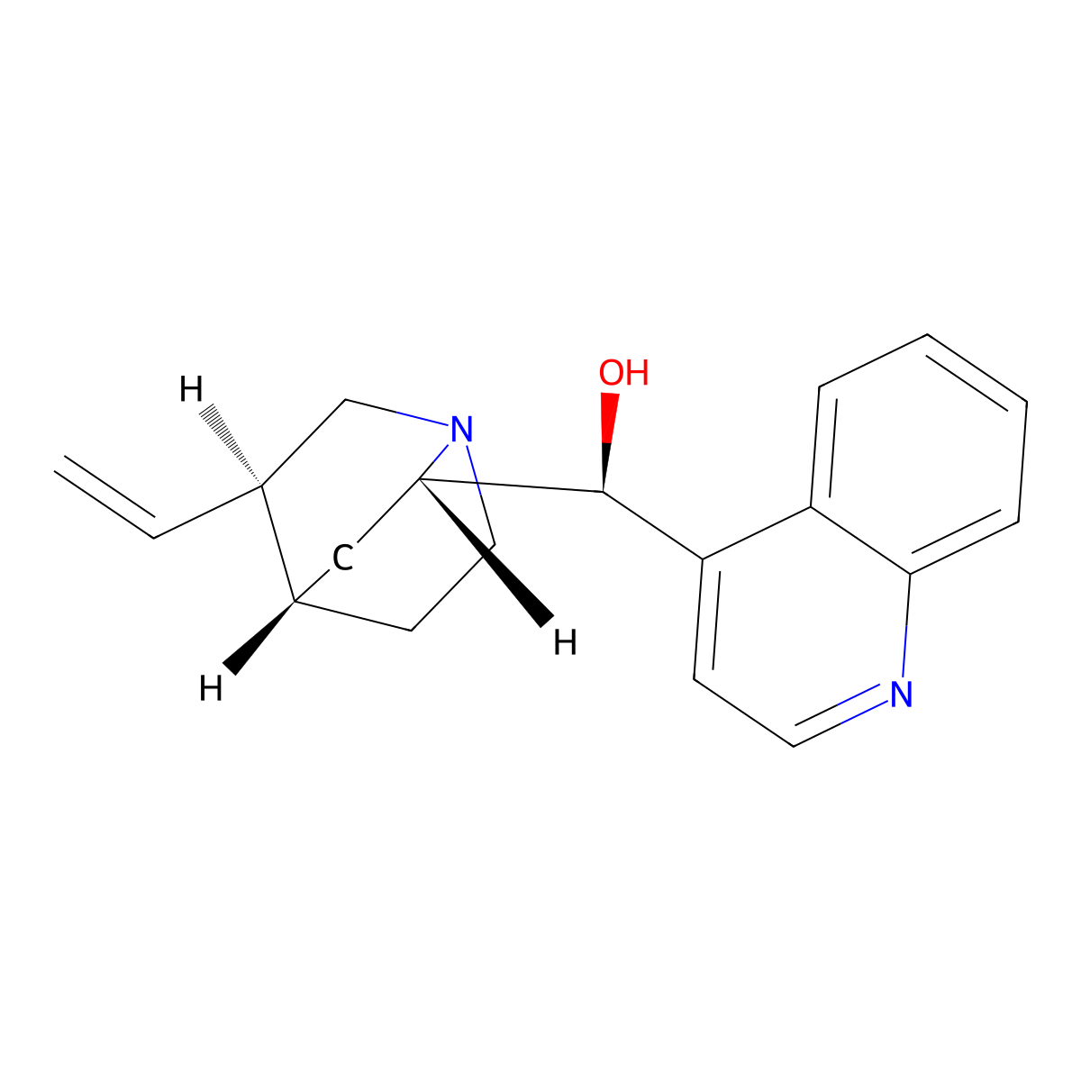 Epicinchonidine molecular structure, CAS 550-54-9