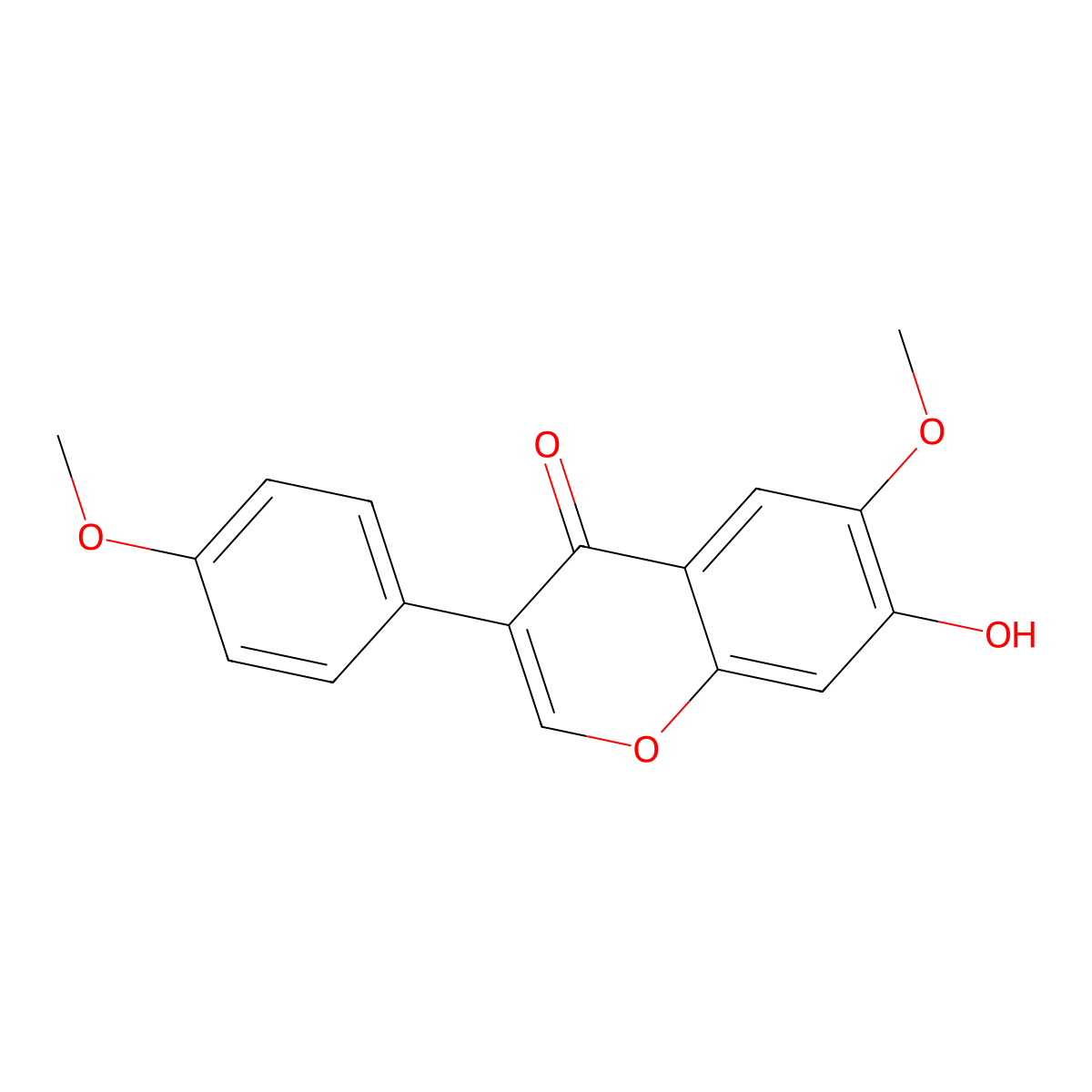 Afromosin molecular structure, CAS 550-79-8