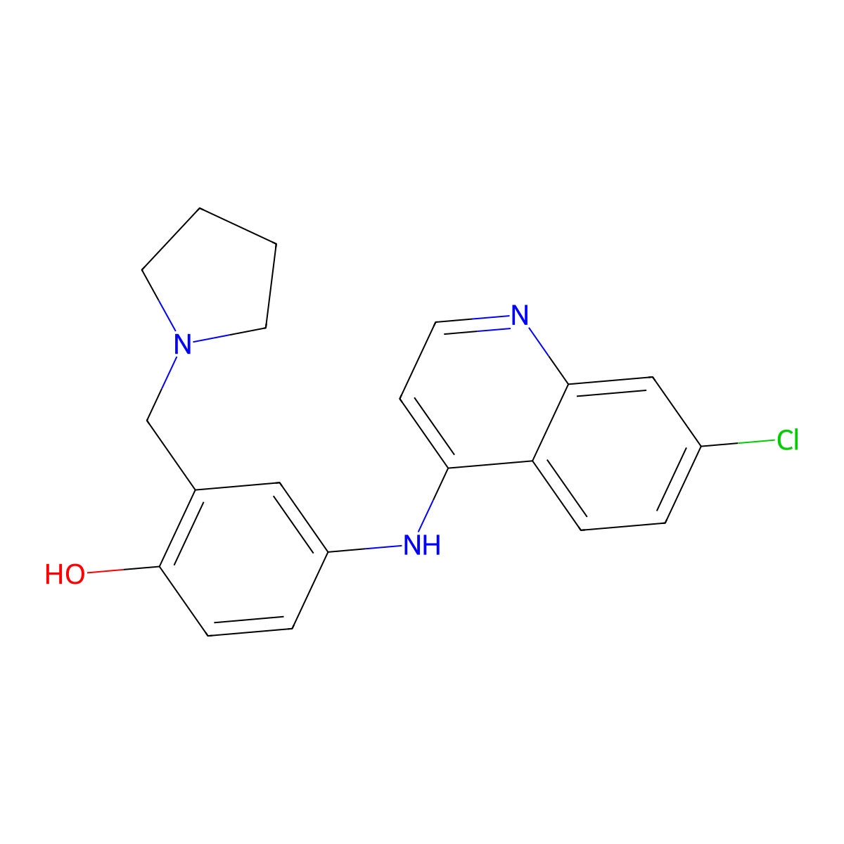 Amopyroquine molecular structure, CAS 550-81-2