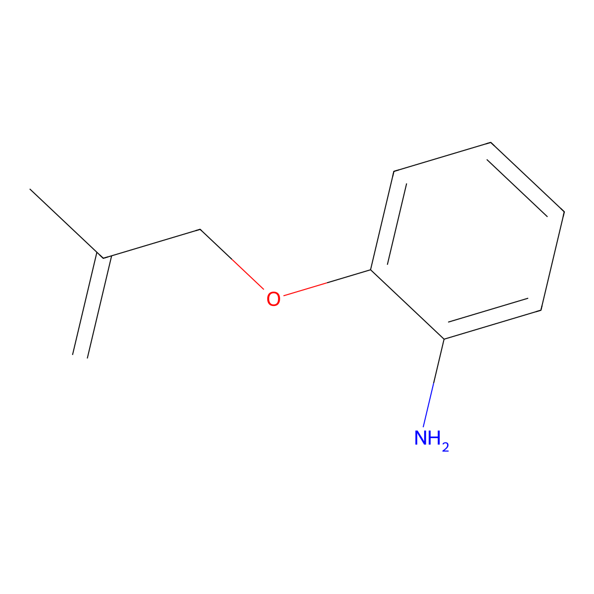 2-[(2-Methylprop-2-en-1-yl)oxy]aniline molecular structure, CAS 55000-14-1