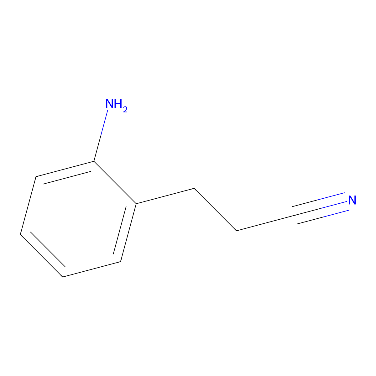 3-(2-Aminophenyl)propanenitrile molecular structure, CAS 55000-16-3