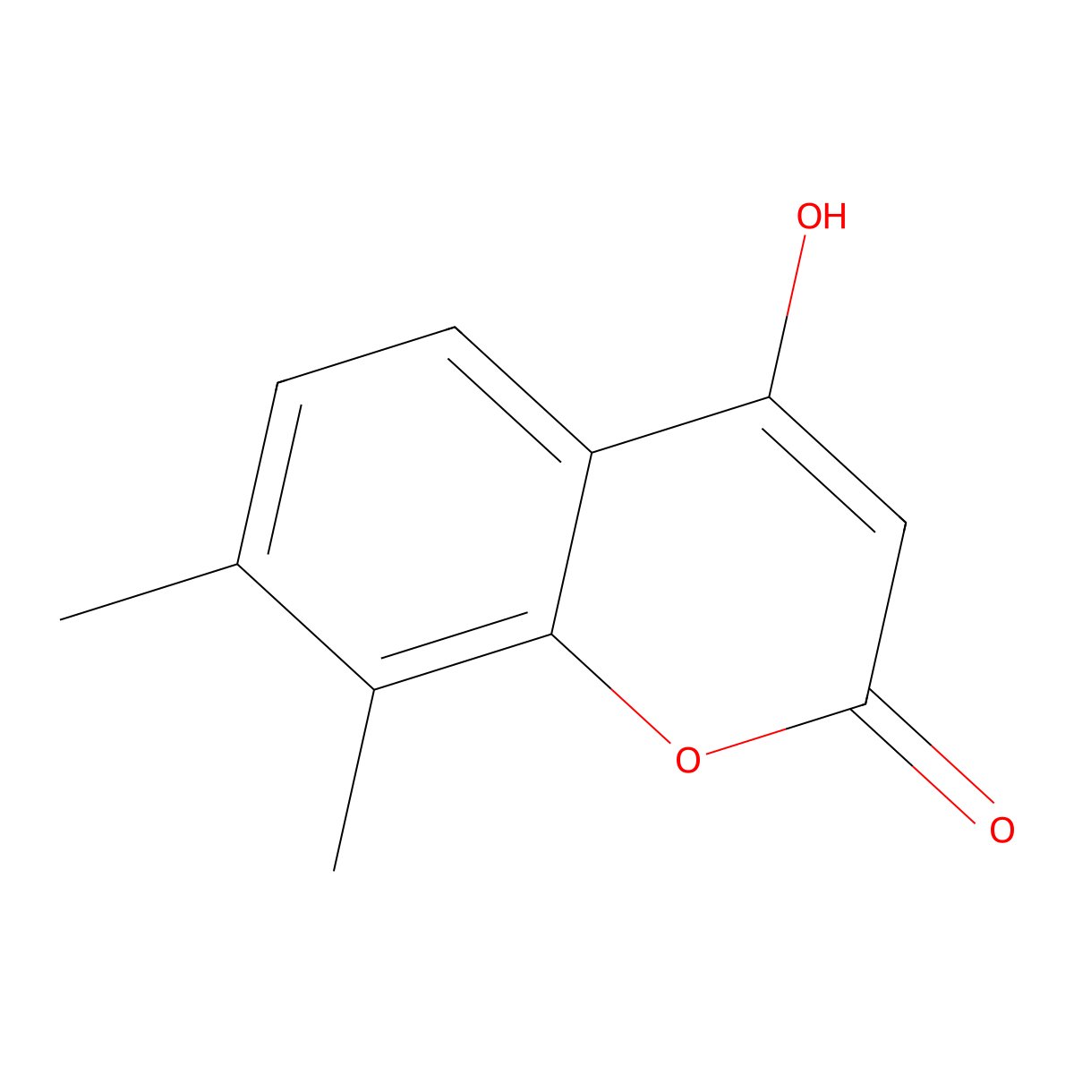 4-Hydroxy-7,8-dimethylcoumarin molecular structure, CAS 55004-75-6