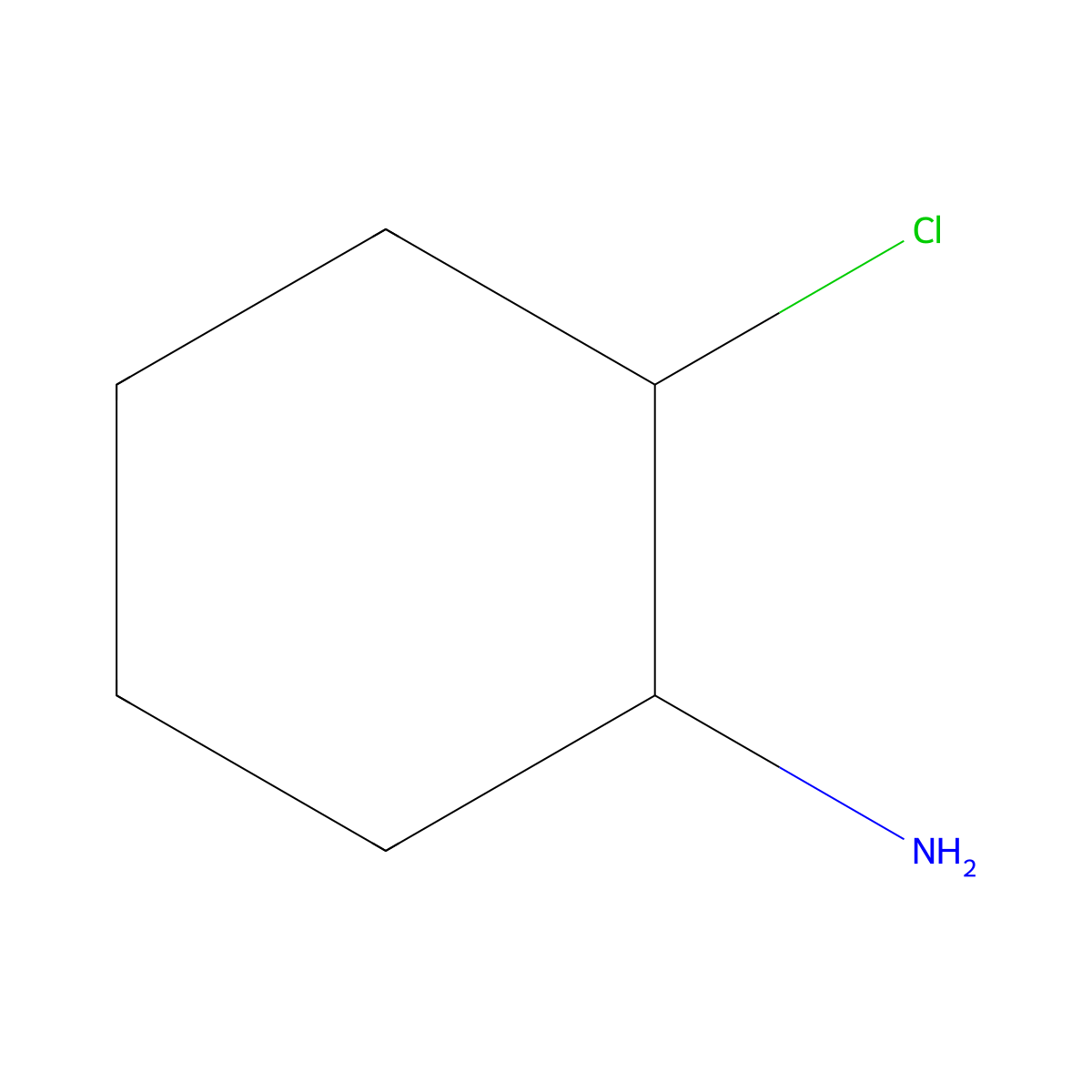 2-Chlorocyclohexan-1-amine molecular structure, CAS 55005-83-9