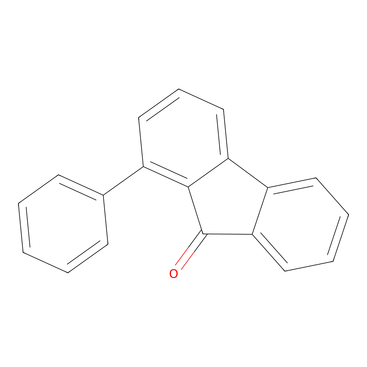 1-Phenyl-9H-fluoren-9-one molecular structure, CAS 5501-35-9