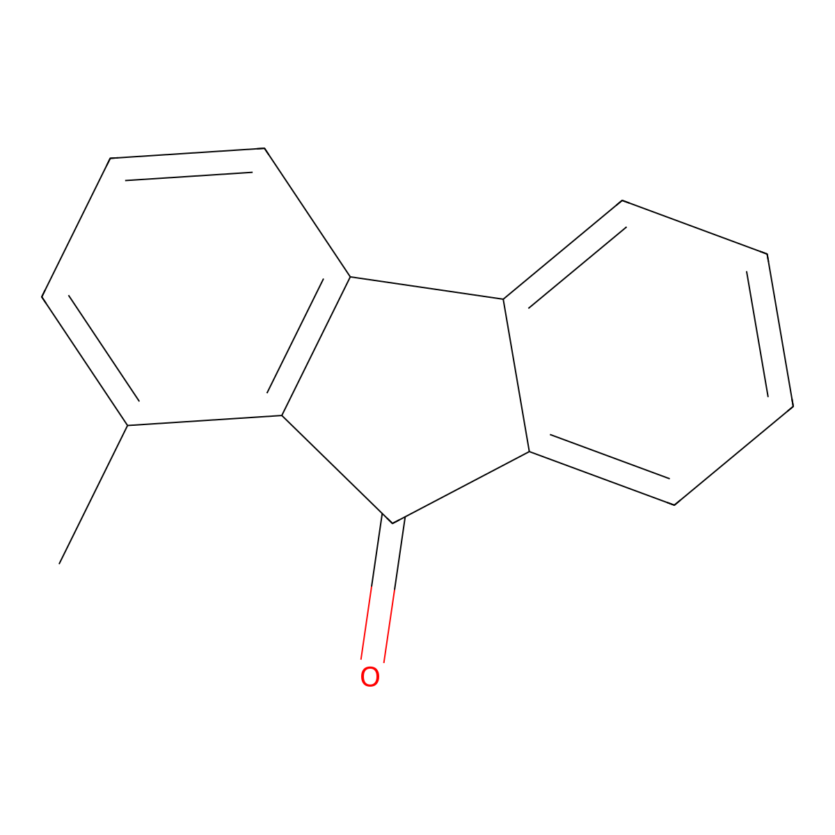 1-Methyl-9H-fluoren-9-one molecular structure, CAS 5501-37-1