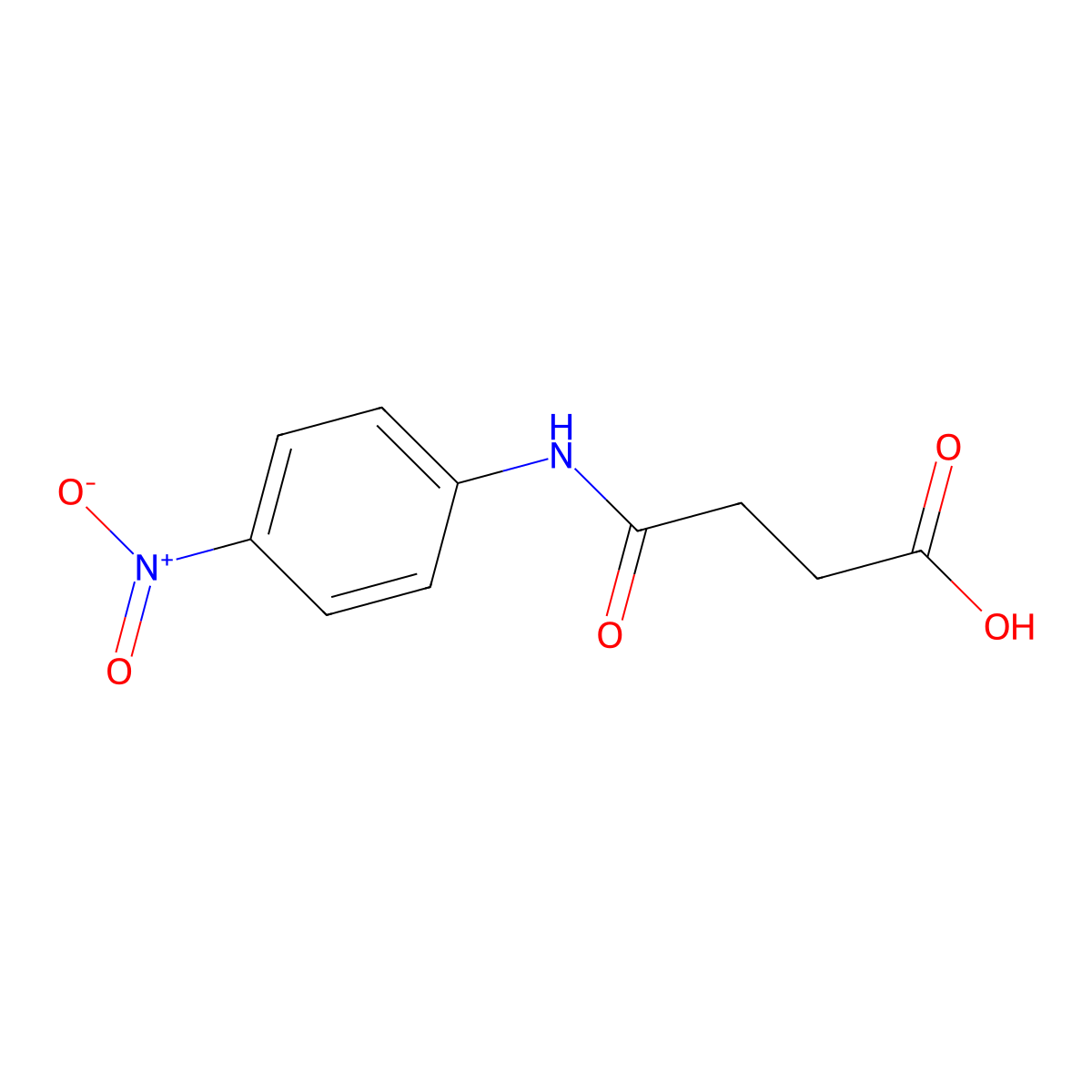 4-[(4-Nitrophenyl)amino]-4-oxobutanoic acid molecular structure, CAS 5502-63-6