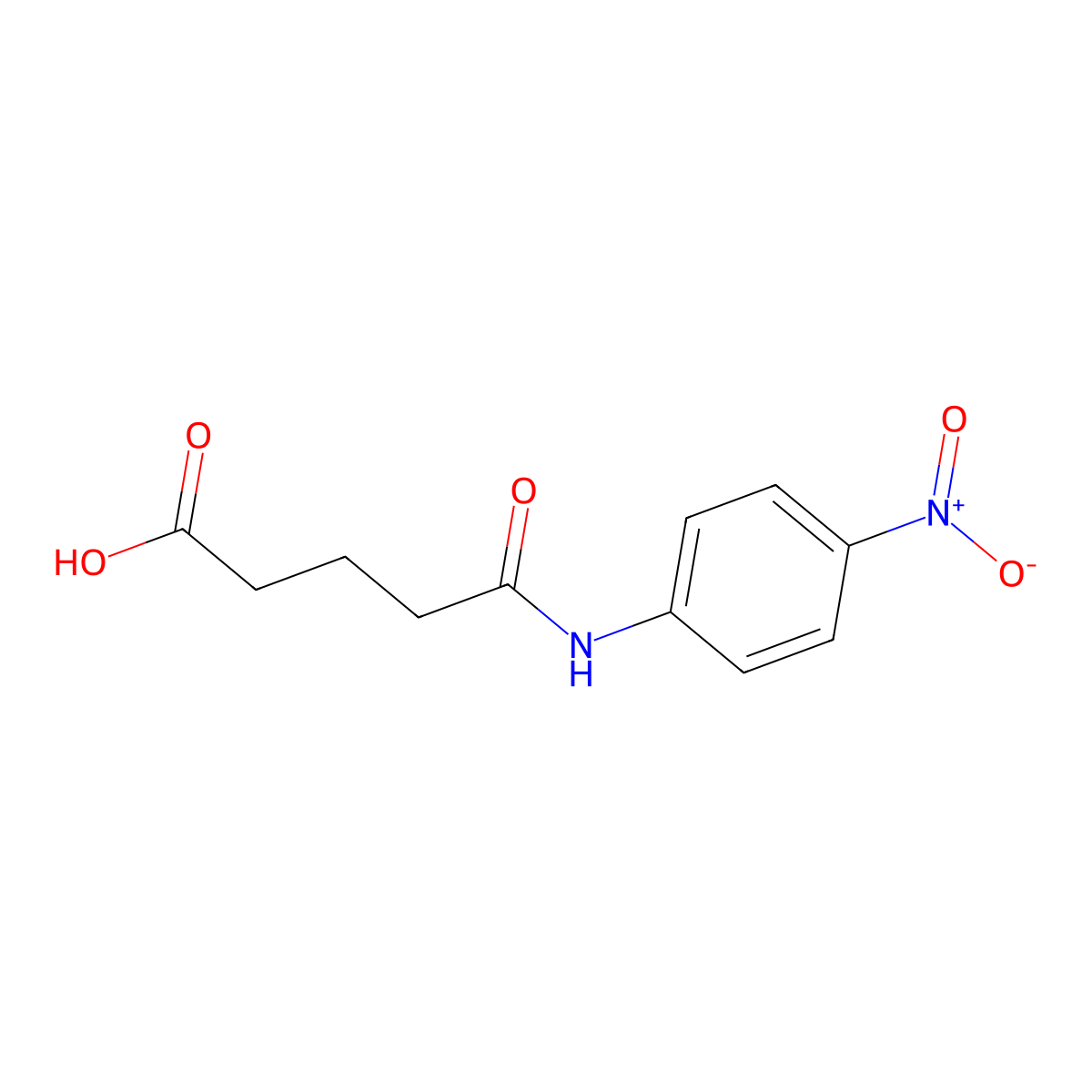 4'-Nitroglutaranilic acid molecular structure, CAS 5502-64-7