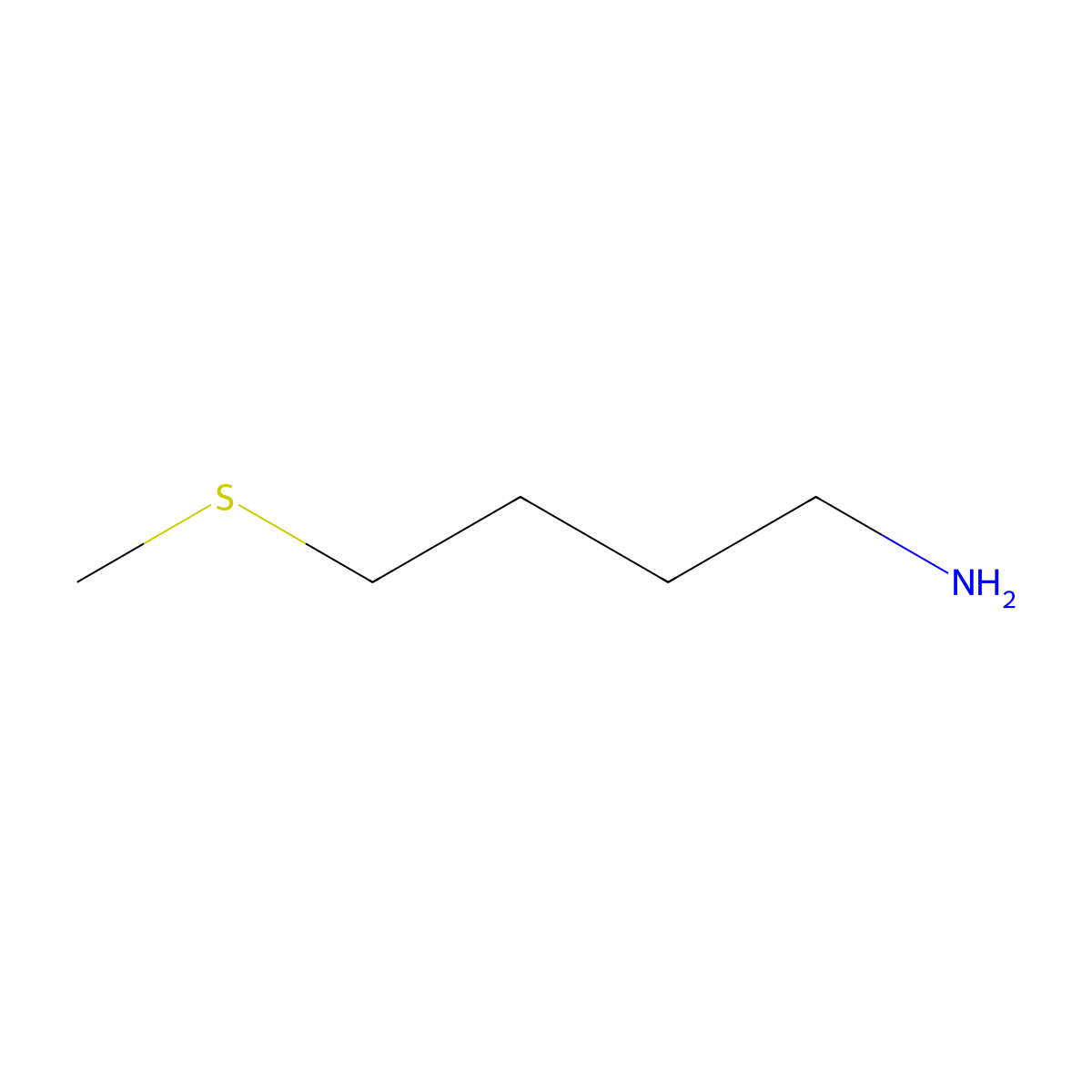 4-(Methylsulfanyl)butan-1-amine molecular structure, CAS 55021-77-7