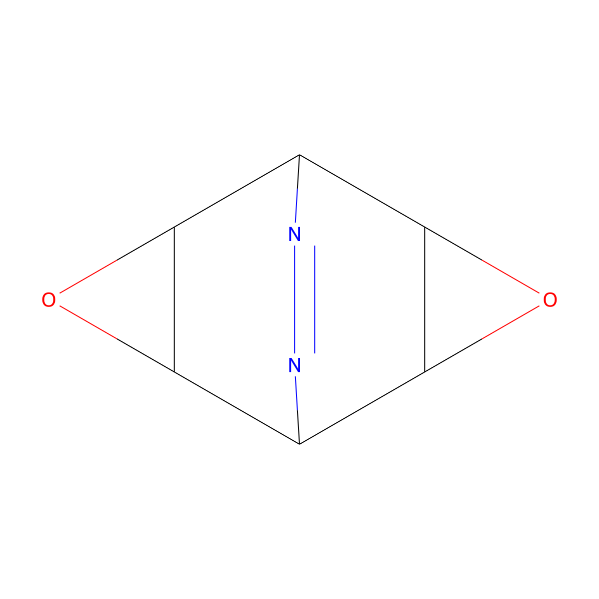 3,6-Diazo-cyclohexane-1,6-,3,4-dioxide molecular structure, CAS 55022-75-8