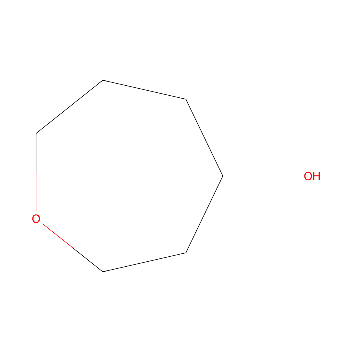 4-Oxepanol molecular structure, CAS 55022-85-0
