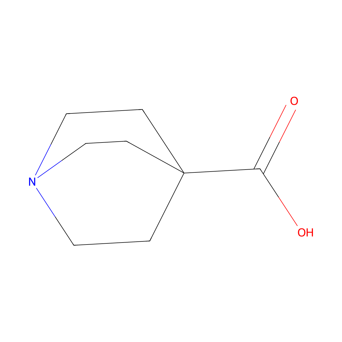 Quinuclidine-4-carboxylic acid molecular structure, CAS 55022-88-3